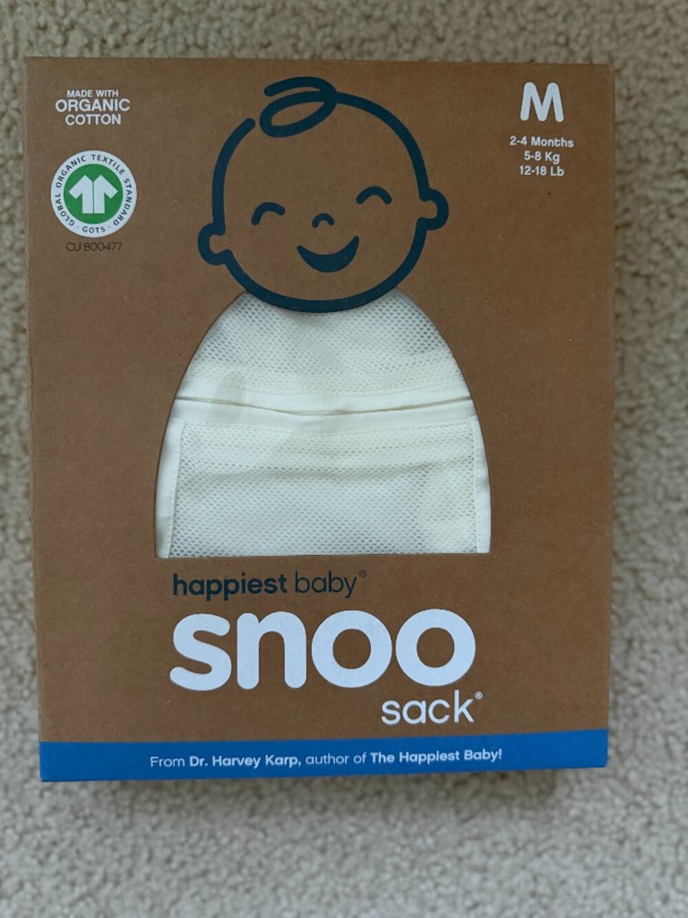 🍼 Happiest Baby SNOO Sack — Size Medium (New in Box!) 👶✨